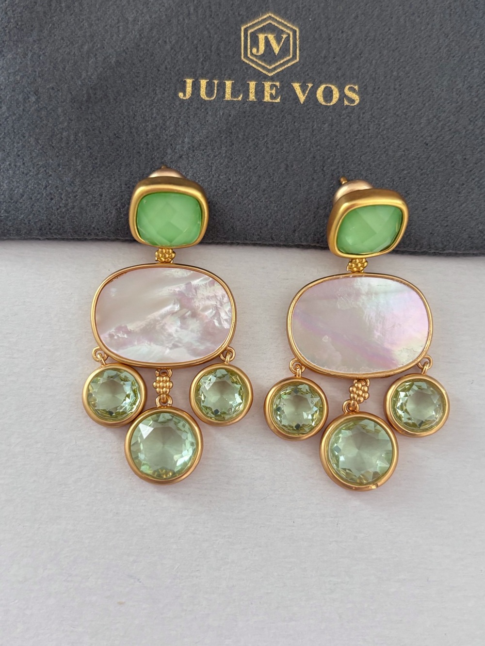 Nwot Julie Vos Kaleidoscopes Chandelier Earring View 3